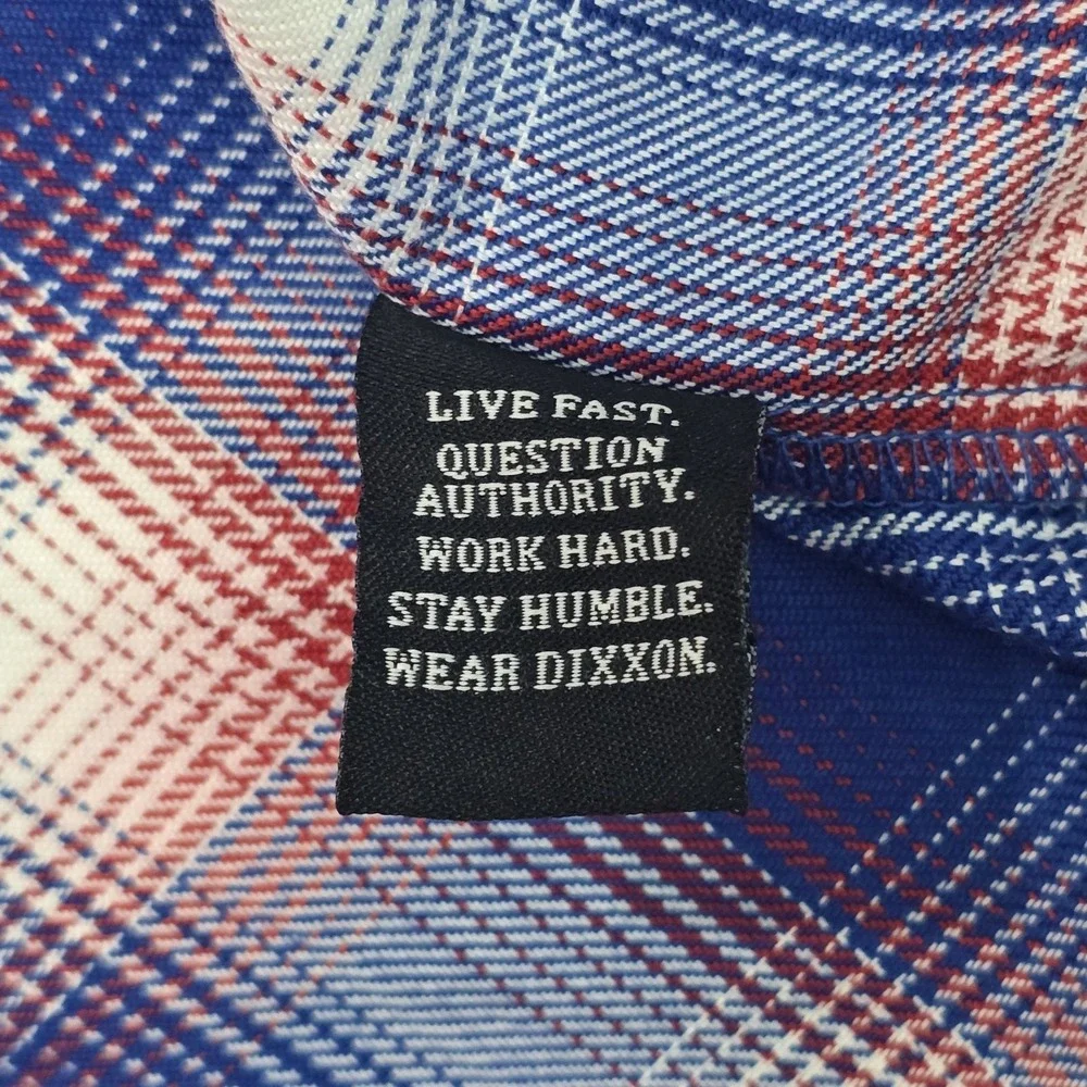 Dixon Flannel Company Glory Long Sleeve Flannel Red White Blue Mens Size 4XL - Picture 9 of 15